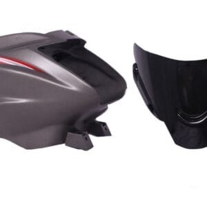 Headlight Visor Fit For Tvs Starcity+ Matte Titanium Grey