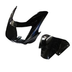 Headlight Visor Fit For Tvs Starcvti 110 Cc New Model Black (blue Sticker)