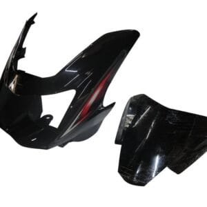 Headlight Visor Fit For Tvs Starcvti 110 Cc New Model Black (red Sticker)