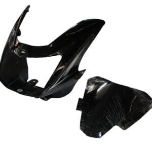 Headlight Visor Fit For Tvs Starcvti 110 Cc New Model Black (silver Sticker)