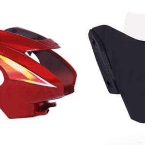 Headlight Visor Fit For Tvs Starcvti 110 Cc New Model Flame Red