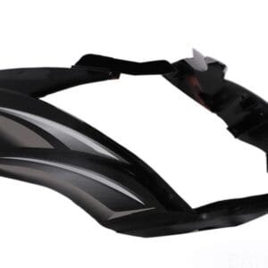 Headlight Visor Fit For Tvs Victor New Model T-2 Black (silver Sticker) Without Glass