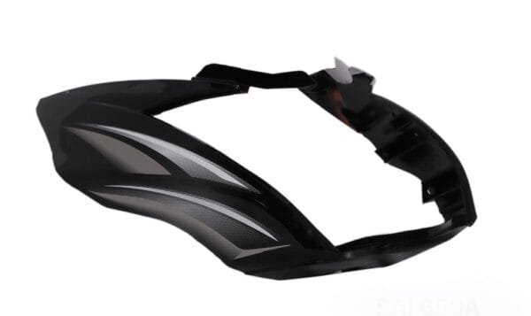 Headlight Visor Fit For Tvs Victor New Model T-2 Black (silver Sticker) Without Glass