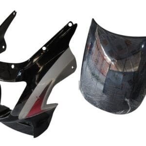 Headlight Visor Fit For With Glass Hero Cbz Starblack /silver (red Cone) For Silver Bike