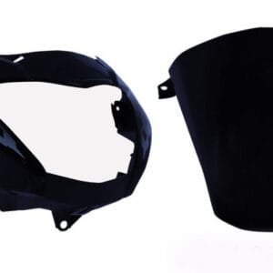 Headlight Visor Fit For With Glass Hero Glamour Latest New Model Type-4 Black (silver Sticker)