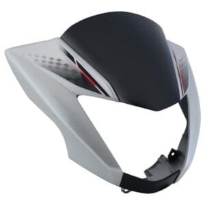 Headlight Visor Fit For With Glass Hero Glamour Latest New Model (type-6) Boon Silver