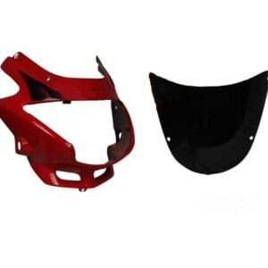 Headlight Visor Fit For With Glass Hero Glamour New Model Sports Red