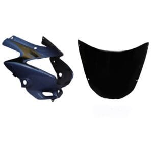 Headlight Visor Fit For With Glass Hero Glamour Old Model Forest Blue