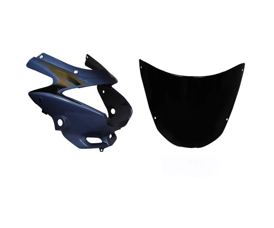 Headlight Visor Fit For With Glass Hero Glamour Old Model Forest Blue