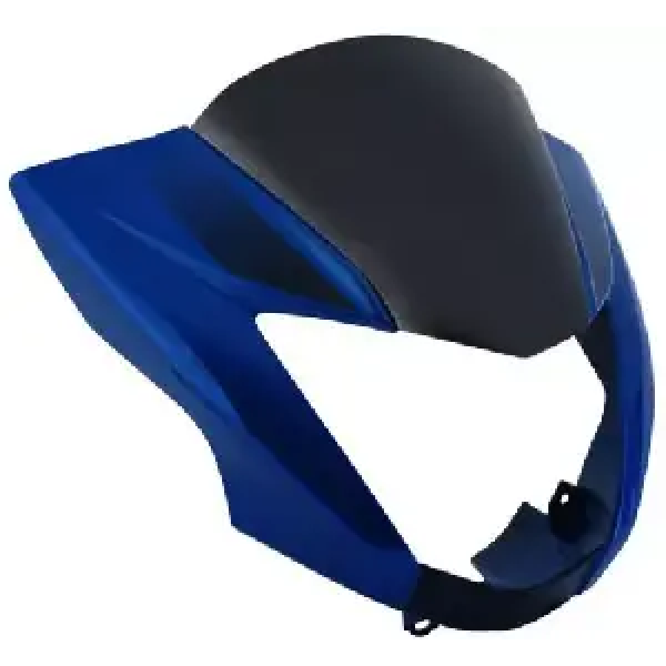 Headlight Visor For Glamour Black & Blue Uf166