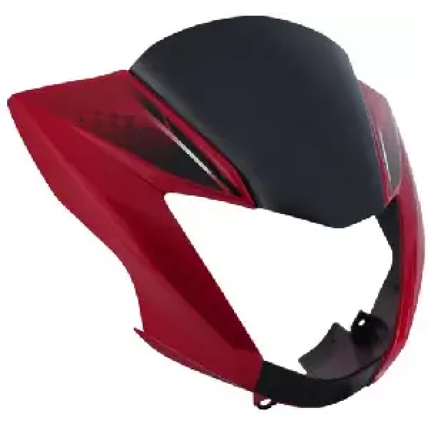 Headlight Visor For Glamour Red & Black Uf166c