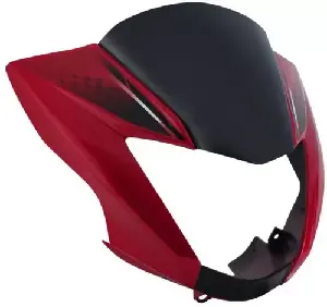 Headlight Visor For Glamour Red & Black Uf166c