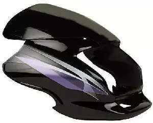 Headlight Visor For Motocorp Super Splendor Black & Blue Uf113