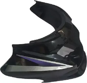 Headlight Visor For Motocorp Super Splendor Black & Blue Uf115