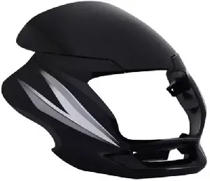 Headlight Visor For Motocorp Super Splendor Black & Grey Uf114b
