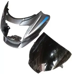 Headlight Visor For Motocorp Super Splendor Grey Uf116e