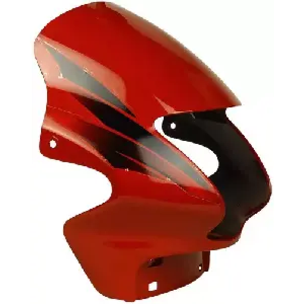 Headlight Visor For Passion Red & Black Uf125b