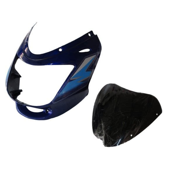 Headlight Visor With Glass Fit For Bajaj Caliber 115 Excellent Blue