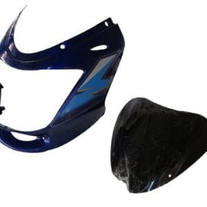 Headlight Visor With Glass Fit For Bajaj Caliber 115 Excellent Blue