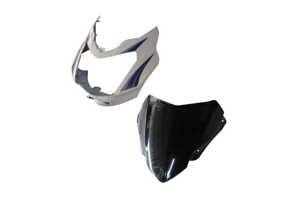 Headlight Visor With Glass Fit For Tvs Star Sport Latest (type-3) Spotlight White (blue Sticker)