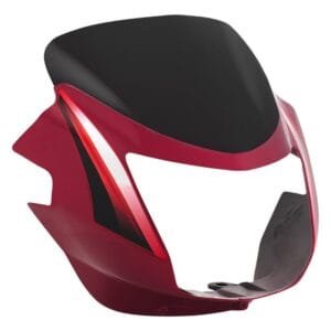 Headlight Visor With Glass Fit For Tvs Starcvti 110 Cc Latest (type-3) Flame Red