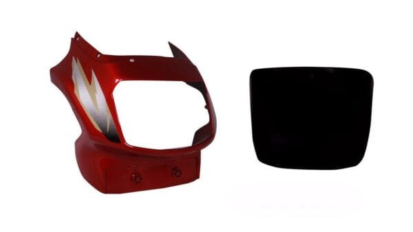 Headlight Visor (with Glass) Fit For Tvs Victor Gl New Model Flame Red