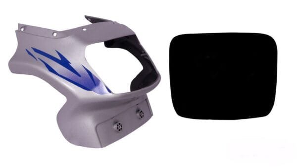 Headlight Visor (with Glass) Fit For Tvs Victor Gl New Model Force Silver