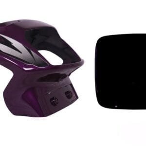 Headlight Visor (with Glass) Fit For Tvs Victor Gl New Model Red Purple