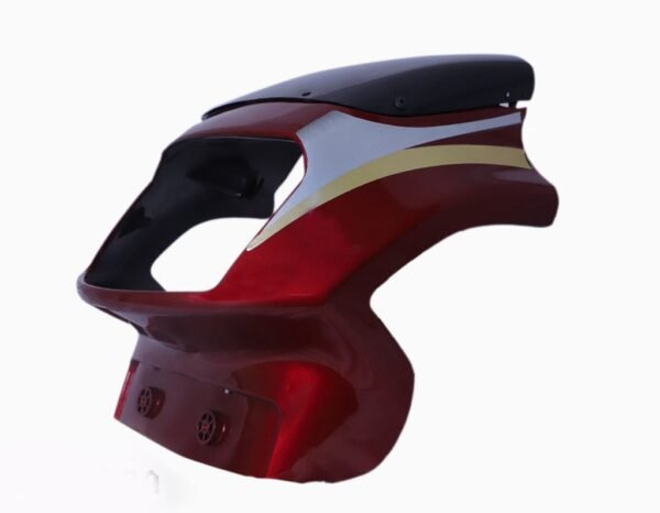 Headlight Visor With Glass Fit For Tvs Victor Gx Flame Red