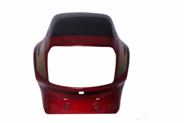 Headlight Visor With Glass Fit For Tvs Victor Old Model Flame Red