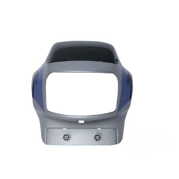 Headlight Visor With Glass Fit For Tvs Victor Old Model Force Silver