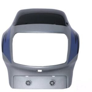 Headlight Visor With Glass Fit For Tvs Victor Old Model Force Silver