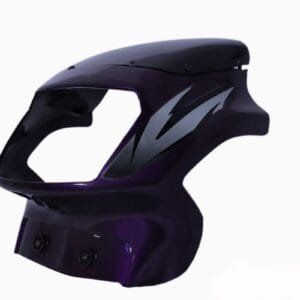 Headlight Visor With Glass Fit For Tvs Victor Old Model Red Purple