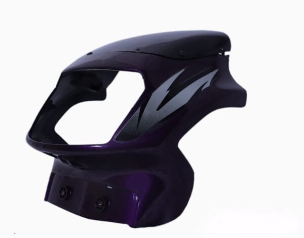 Headlight Visor With Glass Fit For Tvs Victor Old Model Red Purple
