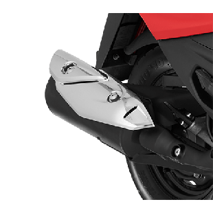 Hero Chrome Muffler Cover - 18318aald00s PLEASURE 110 PLEASURE PLUS