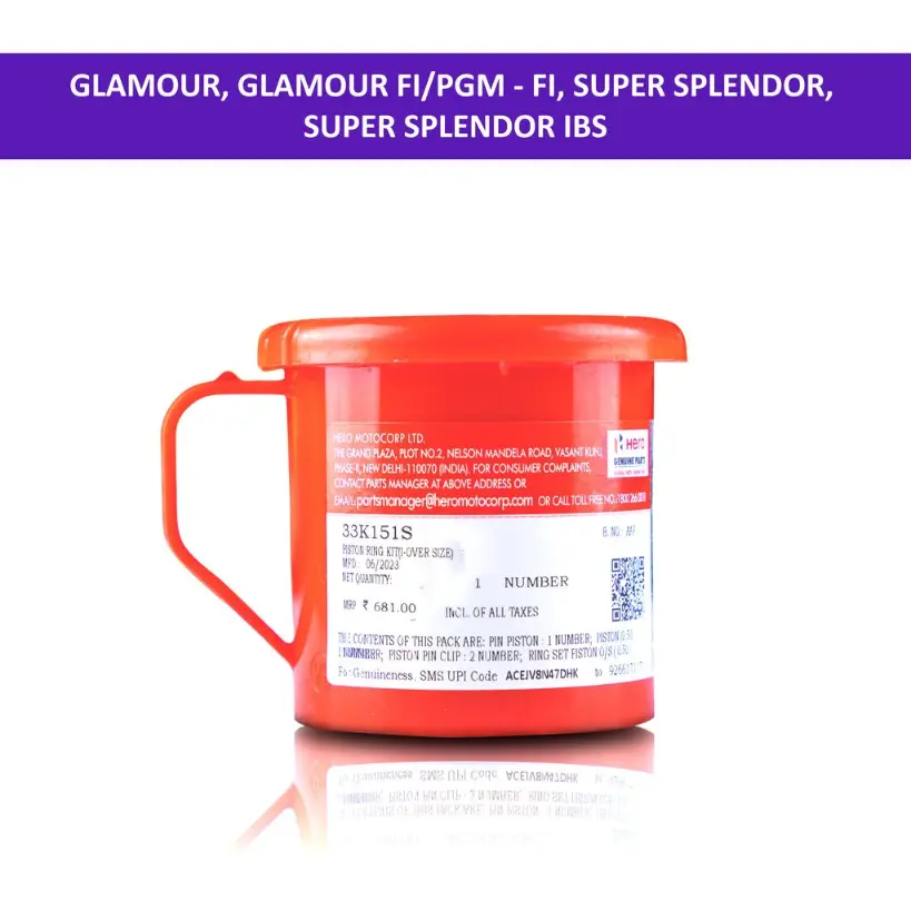 Hero Piston Ring Kit (i-over Size) For Glamour, Glamour Pgm - Fi, Super Splendor, Super Splendor Ibs - Image 2