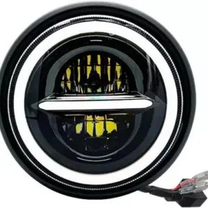 HJG MINUS WITH RING LED HEADLIGHT (7 INCH)