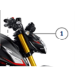 Housing Headlamp Front Bezel For TVS Apache RTR 160 4V