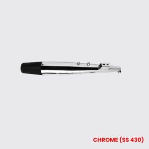 HT Wild Bore Reverse Cone Exhaust Chrome (SS 430) - RE 078C