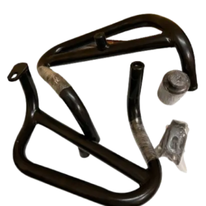 Jawa crashguard with frame sliders