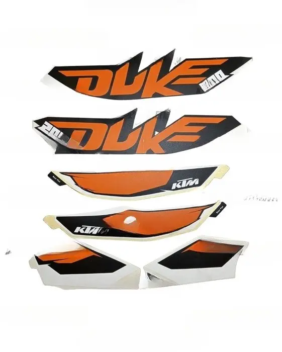 Ju233040 - Duke 200 Bs3 Complete Sticker Kit Original Ktm Box