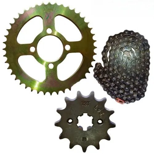 KB4S Bajaj Chain Sprocket Kit Bajaj Genuine Parts - 2wheelerspares