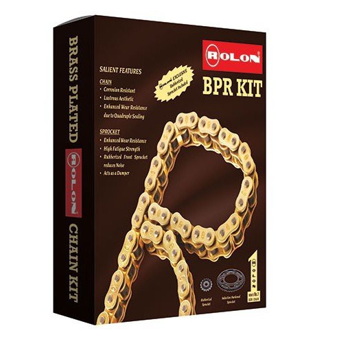 KTM Duke 125 Brass Plated Chain Sprocket Kit rolon