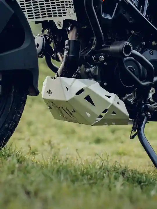 Legundary KTM ADV 390 2025 Model Vambrace Bash Plate Silver