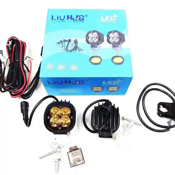 LIU HJG 4 LED Minicree 40W With wiring harness & Switch ( pair)