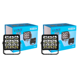 LIU HJG 9 LED Bezel Less Square yellow/white heavy duty auxiliary lights (pack of 2)