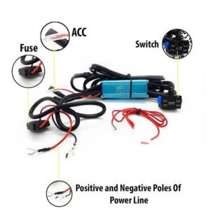 LIU HJG Premium Wire Harness Dual Colour - With Dual Switch/Relay/Fuse/Flasher
