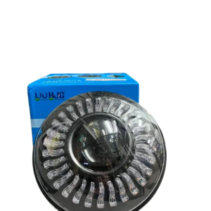 LIU HJG projector headlight 7 inches premium ( type 2) with 62 watt power compatible for Royal Enfield , harley davidson , mahindra thar , gypsy - 1 year warranty