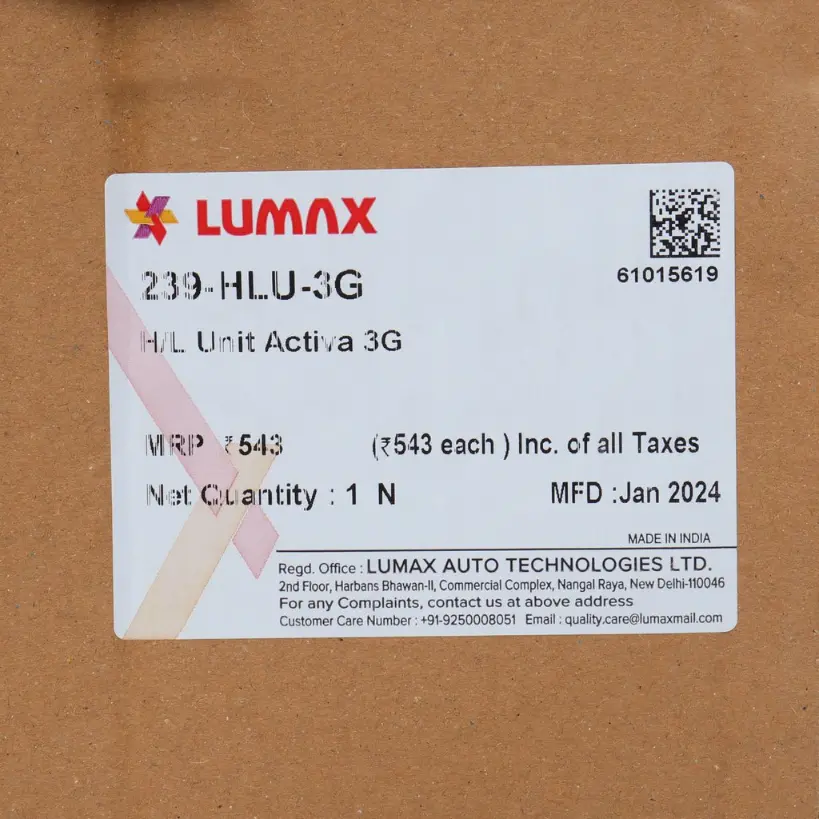 Honda Lumax Head Light Assembly For Activa 3g - Image 3