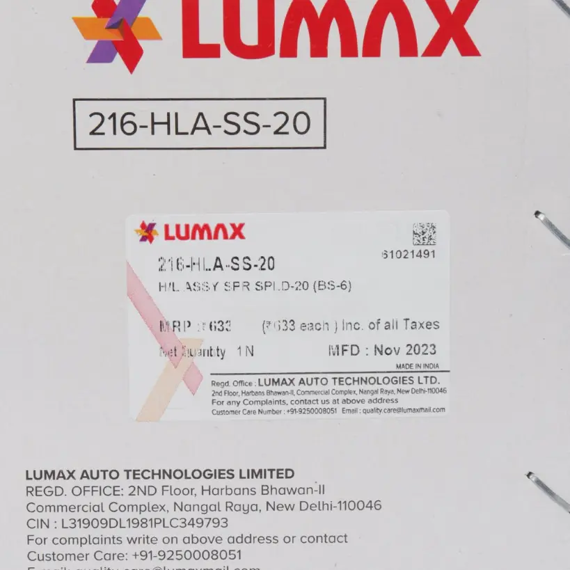 Hero Lumax Head Light Assembly For Super Splendor - Image 3